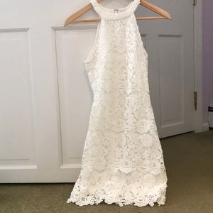 white lace dress